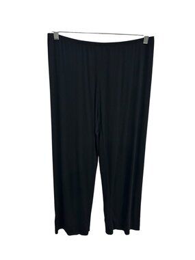 Women's Black Modal Spandex Soft Lounge Pants Size Small Minimalist VanillaGirl